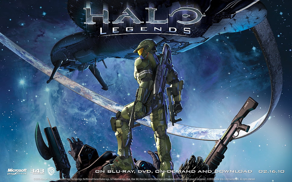 Halo Legends poster, geek, Halo Legends, Halo, Master Chief HD wallpaper