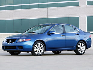 blue Acura sedan