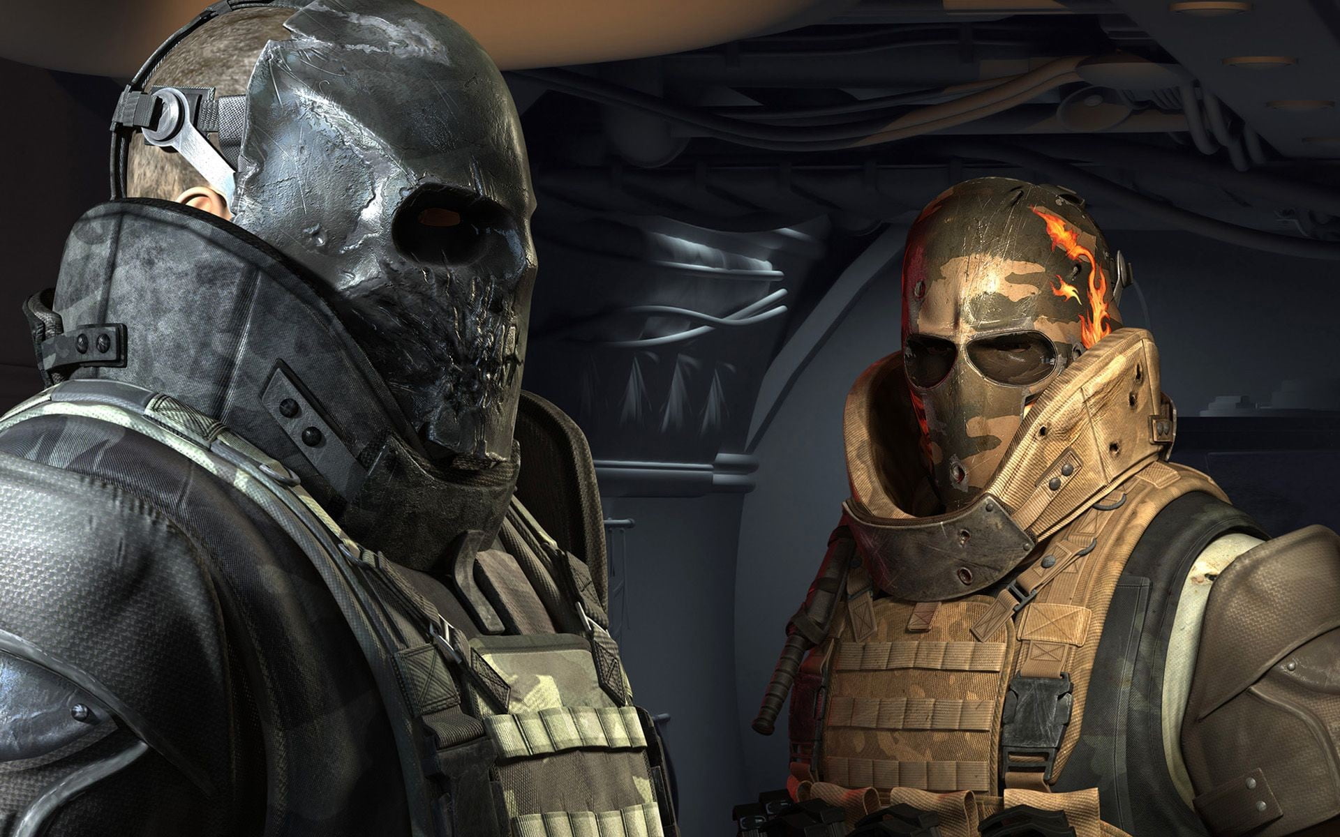 Gray skull face mask, video games, Army of Two HD wallpaper | Wallpaper  Flare