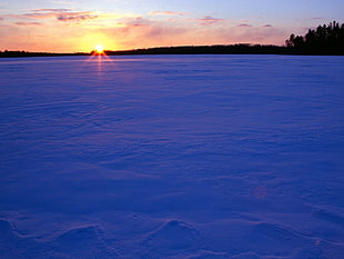 clear blue ocean during golden hour