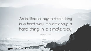 an intellectual says a simple thing in a hard way, nature, landscape, mountains, quote HD wallpaper