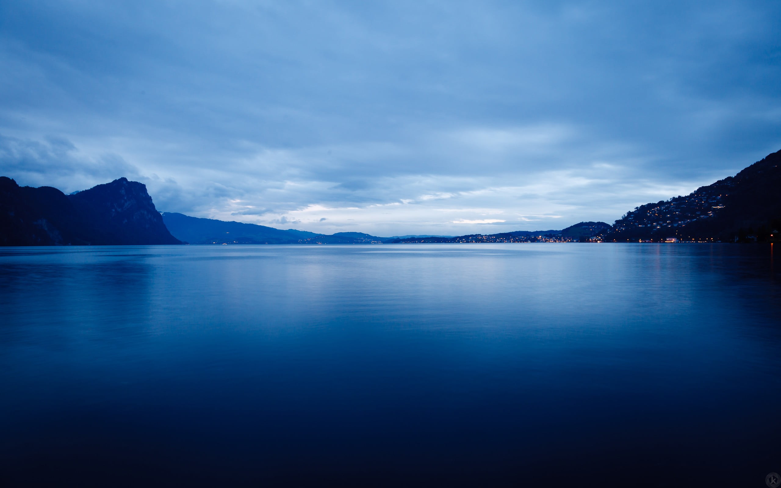 white and blue water falls, landscape, photography, lake, blue