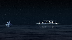 Titanic, Titanic, night, ship, history HD wallpaper