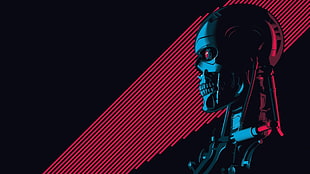 Terminator illustration, artwork, Terminator, cyborg, movies HD wallpaper