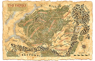 The Empire Bretonnia map illustration