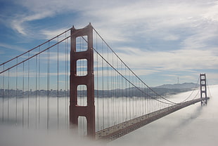 aerial view of golden gate bridge, san francisco HD wallpaper