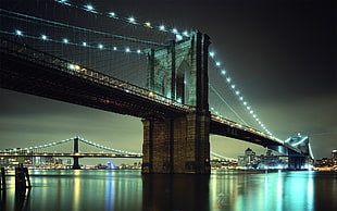 low angle photo of concrete bridge