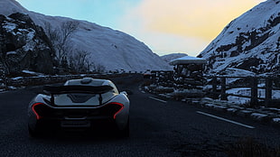 black luxury car, McLaren P1, video games, Driveclub HD wallpaper