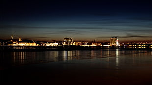 City buildings photography during night time