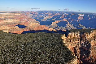 high angle view of mountain range