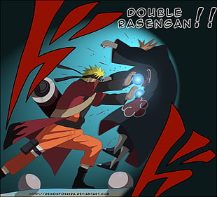 Naruto vs Pain illustration, Naruto Shippuuden, Pein, Uzumaki Naruto, Rasengan HD wallpaper