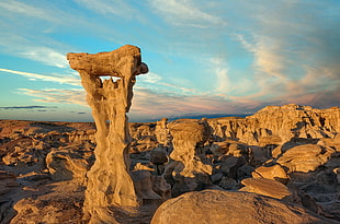 view of desert and rocky mountains