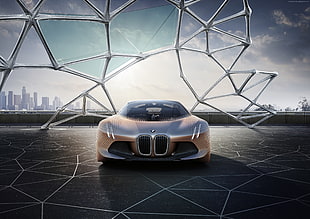 brown BMW concept car HD wallpaper