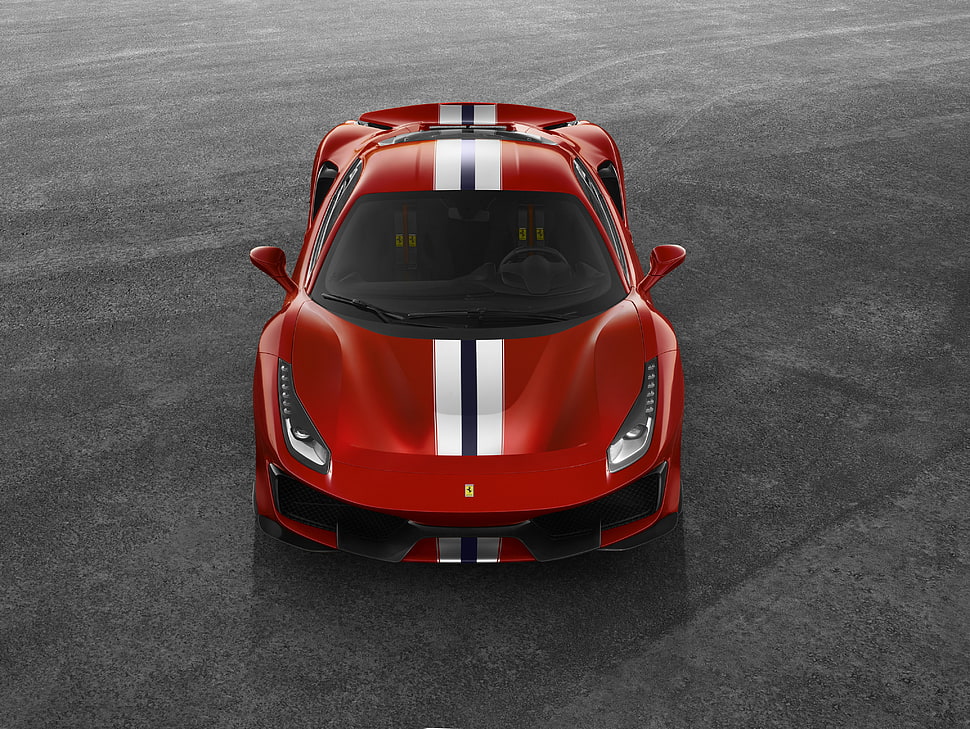 red Ferrari sport car HD wallpaper