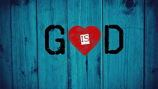 God is love wall decor HD wallpaper
