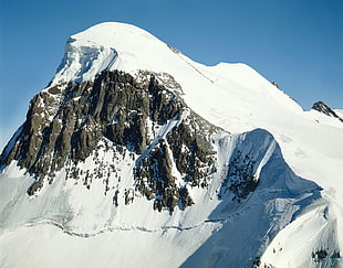 glacier mountain at daytime HD wallpaper
