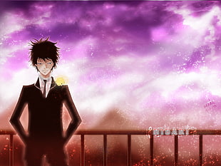 male anime character wearing black school uniform
