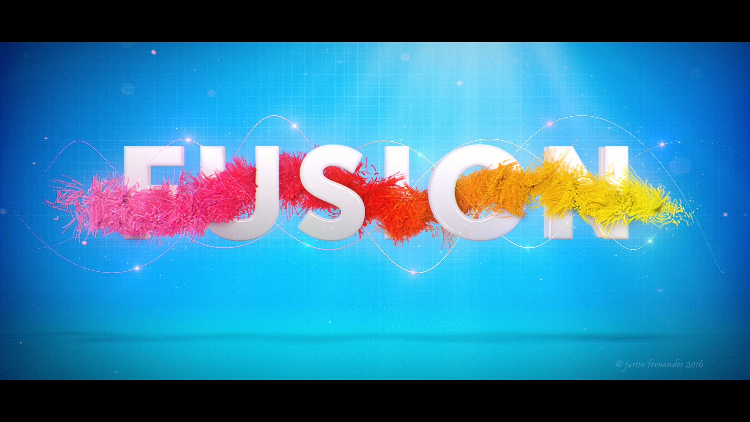 Fusion Logo Abstract Text Typography Graphic Design Hd Wallpaper