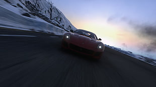 red vehicle, Driveclub, Ferrari, video games, car HD wallpaper