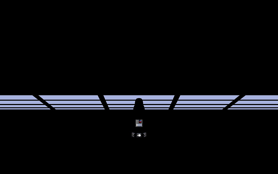 silhouette photo of Darth Vader HD wallpaper