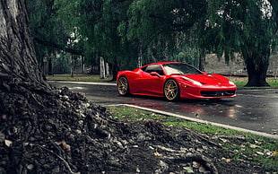 red Ferrari coupe, Klässen iD, Ferrari, Ferrari 458 Italia HD wallpaper