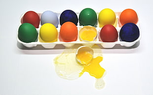 multicolored egg lot, eggs, colorful, food HD wallpaper