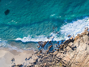 blue body of water, nature, water, beach