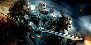 The Lord of The Rings digital wallpaper, movies, The Hobbit, The Hobbit: The Battle of the Five Armies, Thorin Oakenshield HD wallpaper