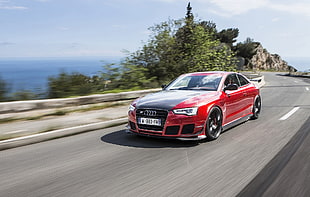 red Audi RS coupe