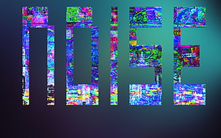 noise text, glitch art