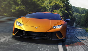 orange Lamborghini Huracan