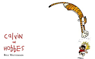 Calvin and Hobbes by Bill Watterson wallpaper, Calvin and Hobbes HD wallpaper
