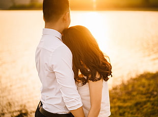 sunset, fashion, man, couple