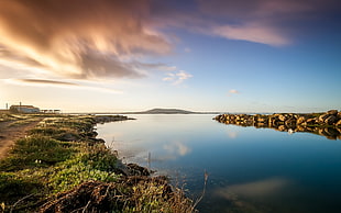 body of water, water, sky, clouds, sea