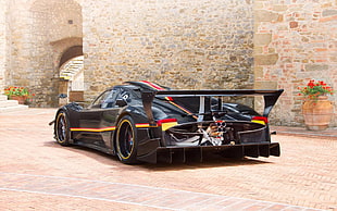 black sports car, Pagani, Pagani Zonda Revolucion HD wallpaper