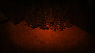 pine trees illustration, Bobrołak, Werebeaver, beavers, Don't Starve HD wallpaper
