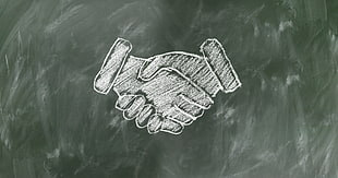 hand shaking illustration HD wallpaper