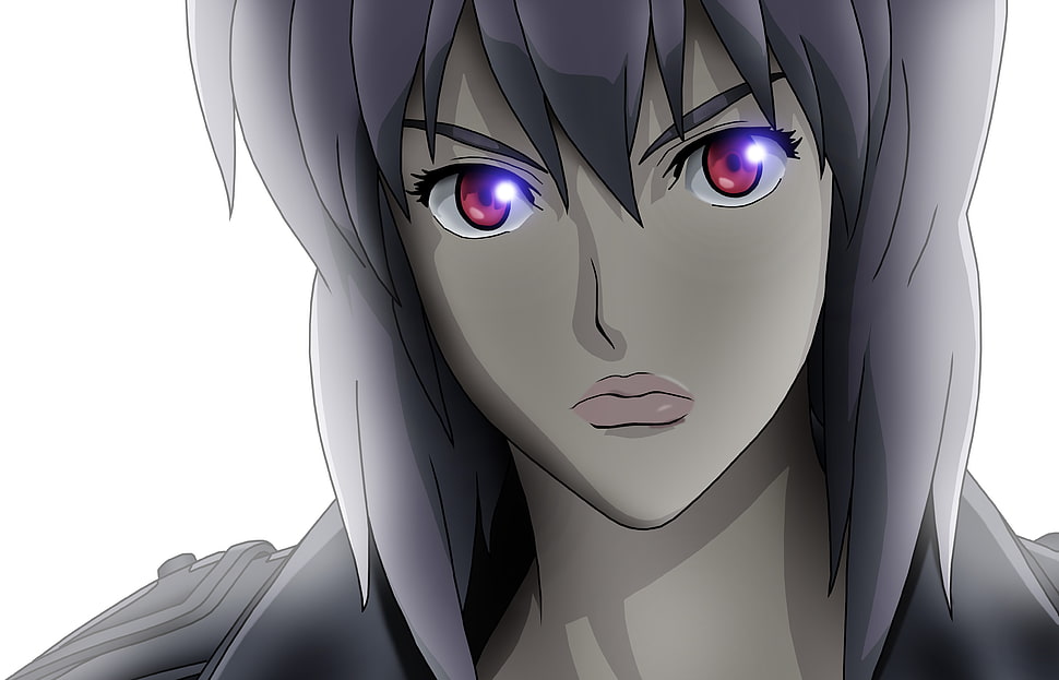 gray haired female character HD wallpaper