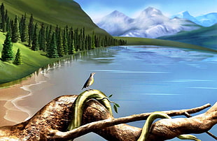 landscape painting HD wallpaper