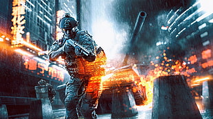 shooting game wallpaper, Battlefield 4 HD wallpaper
