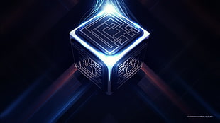 illustration of cube HD wallpaper