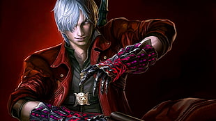 male anime character, DMC, DmC: Devil May Cry, Devil May Cry 4, video games HD wallpaper