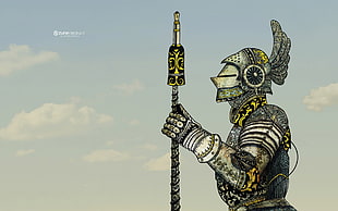 knight armour wallpaper, Zune, Microsoft HD wallpaper