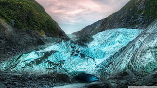blue mountain, glaciers, nature, landscape, ice HD wallpaper
