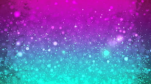 teal and pink bubbles