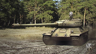 brown battle tank video game screenshot, World of Tanks, tank, render, wargaming HD wallpaper