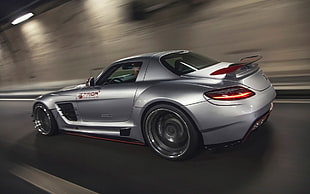 silver-colored Mercedes-Benz sedan, Prior Design, Mercedes-Benz, Mercedes-Benz SLS AMG, Mercedes-Benz SLS AMG PD900GT