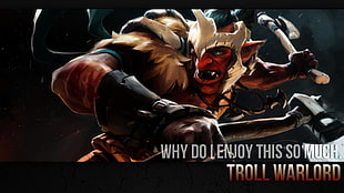 Troll Warlord wallpaper, Dota 2, video games, Troll Warlord (DOTA 2) HD wallpaper