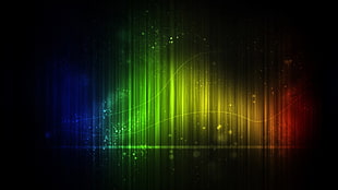 multicolored digital wallpaper, digital art, colorful