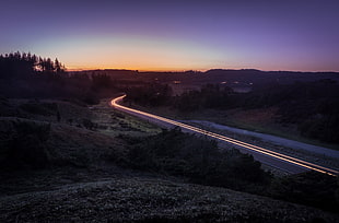 time-lapse photo of road, road